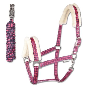 Set oglavke in povodca Unicorn Hearts