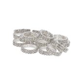 Covalliero gumice za grivo Crystal, 10 kosov v dveh vrsticah 10 Covalliero gumice za grivo Crystal, 10 kosov v dveh vrsticah 10