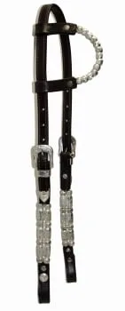 EE Tack western uzda Silver Roller Pipe’s, na eno uho 12