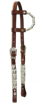 EE Tack western uzda Silver Roller Pipe’s, na eno uho 9