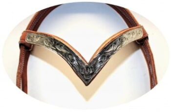 EE Tack western uzda Round End’s – Silver Pipe’s, na dve ušesi 3