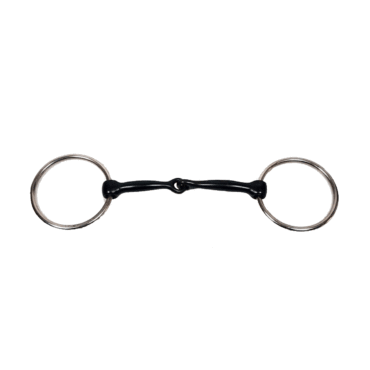 Snaffle D-ring brzda z bakrenimi dodatki 4