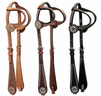 EE Tack western uzda Silver Side Pipe’s, na eno uho 3