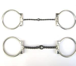 Billy Allen snaffle brzda D-ring, s srebrom 5