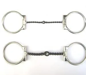 Snaffle brzda Twisted Wire D