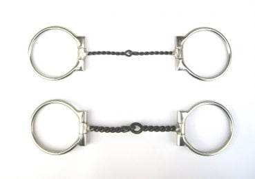 Snaffle brzda Twisted Wire D 3