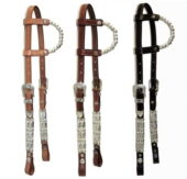 EE Tack western uzda Silver Roller Pipe’s, na eno uho 16