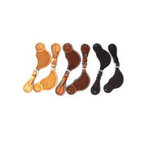 Western paščki za ostroge z gravuro in srebrno dekoracijo 3