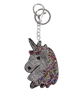 Obesek konjiček z bleščicami, zlata 3