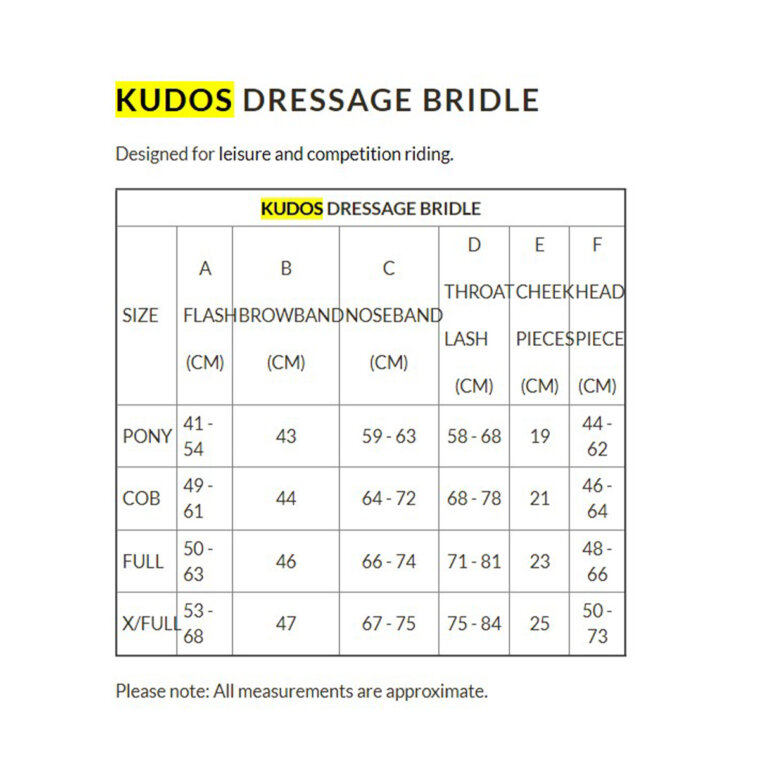 LeMieux uzda Kudos Classic Dressage 21