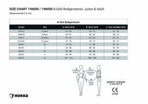 Horka zaščitni jopič B-safe, odrasli, XS 10