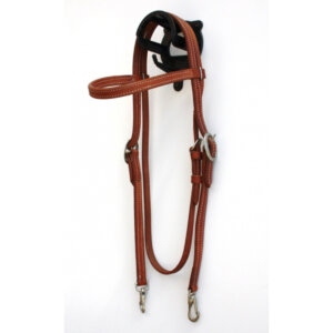 EE Tack western uzda Latigo Stitched, V čelnik 3